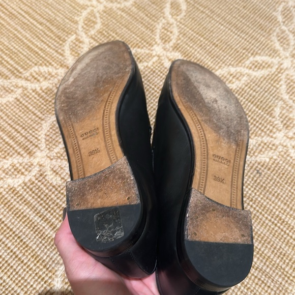 Pre owned Gucci Horsebit Loafers Black 39.5 - Picture 3 of 3